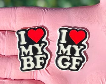 I Love My BF, I Love My GF Schoenbedel | Rollen en bedels Co