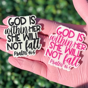 Psalm 46:5 Badge Reel | Christian Badge Reel | Faith Badge Reel | Scripture Badge Reel | Reels & Charms Co.