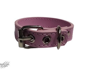 Bubblegum statische manchet - roze verstelbare manchetarmband van imitatieleer, blanco