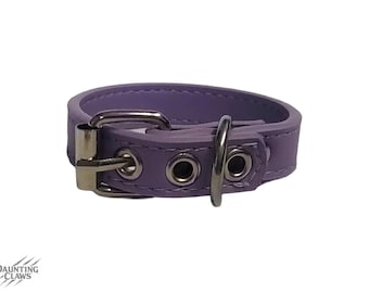 Ghostlilac Static Cuff - Pastel Purple Faux Leather Adjustable Cuff Bracelet Blank