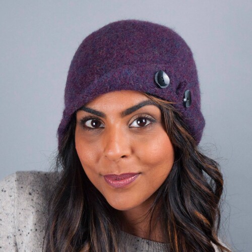 Women's Wool Felt Winter Hat // Merino Wool // Button up - Etsy Women's Wool Felt Winter Hat // Merino Wool // Button up - Etsy