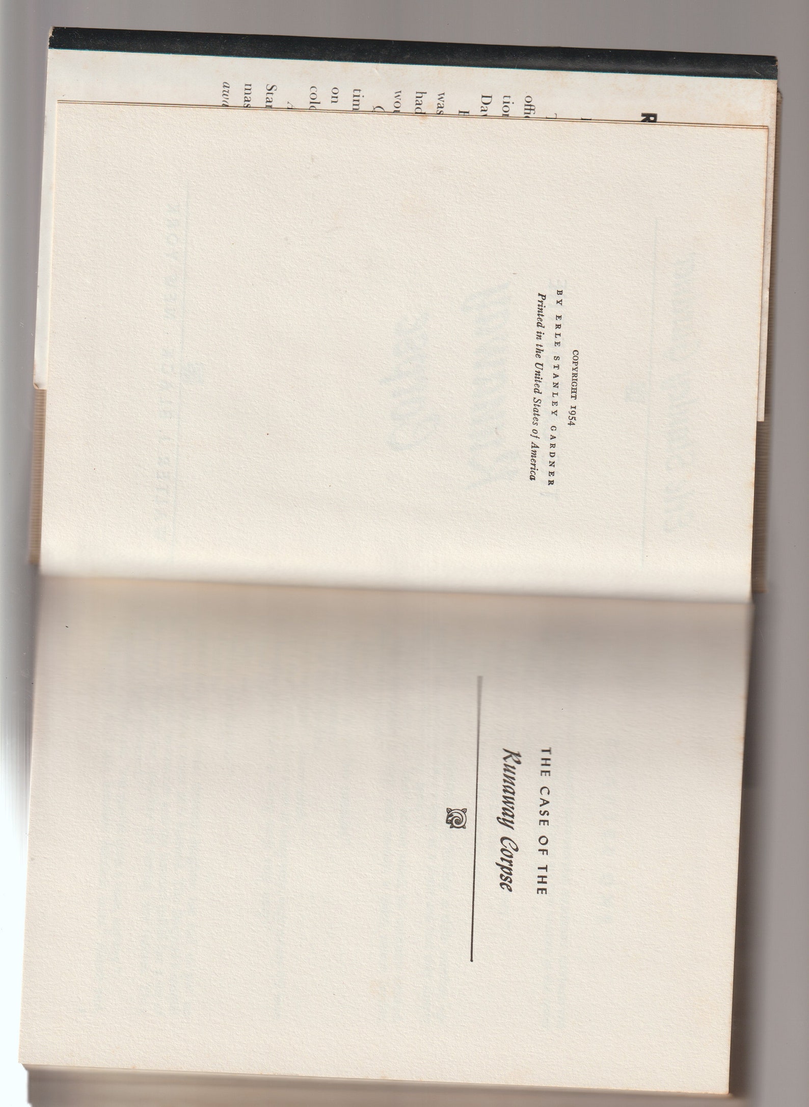 The Case of the Runaway Corpse by Erle Stanley Gardner The Case of the Runaway Corpse by Erle Stanley Gardner
