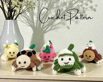 Spider Crochet Pattern Bundle PDF, Amigurumi Spider Set, Easy Crochet Pattern