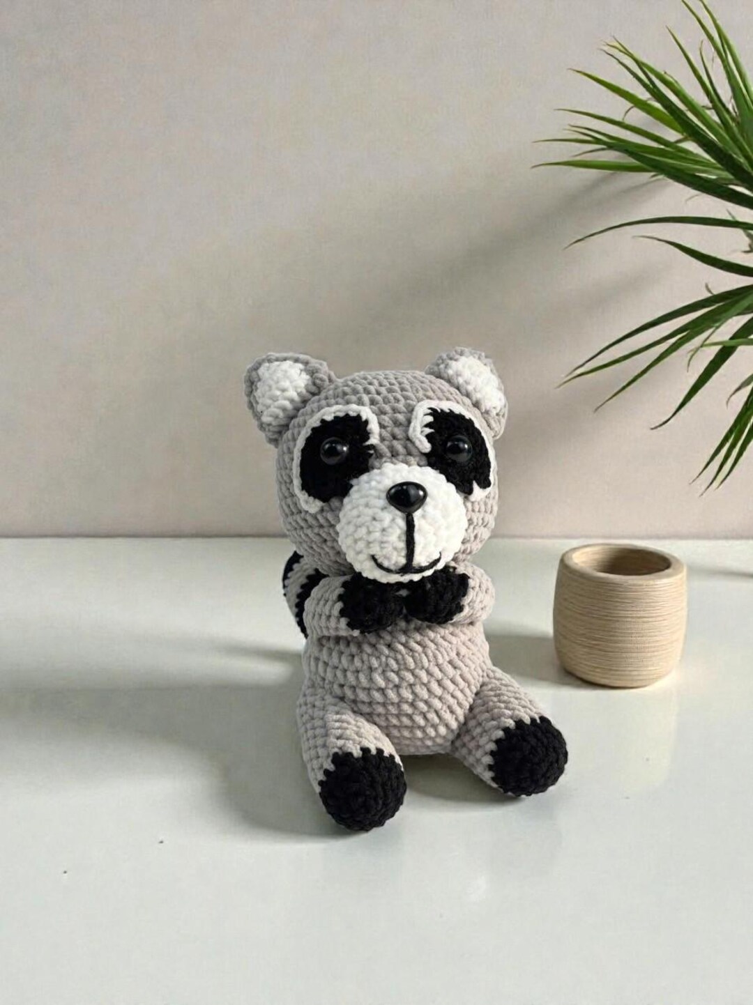 Easy Racoon Crochet Pattern Raccoon Crochet Pattern PDF, Amigurumi Raccoon Toy, Easy Crochet ...
