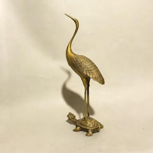 Crane on Turtle - Etsy