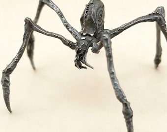 Handcrafted Brass Spider Statue – Gothic Halloween Home Decor