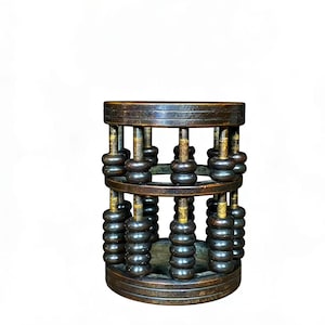 Bronzen telraampennenhouder – vintage-geïnspireerd bureaudecor, handgemaakte opberger voor briefpapier met culturele charme