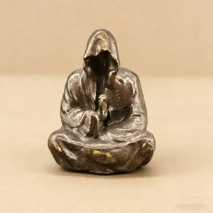 Estatua de la Parca hecha a mano en latón, decoración gótica para meditación.