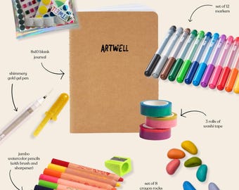 The Art Kit – All-in-One Creative Craft Kit, Screen-Free Travel Activity Set