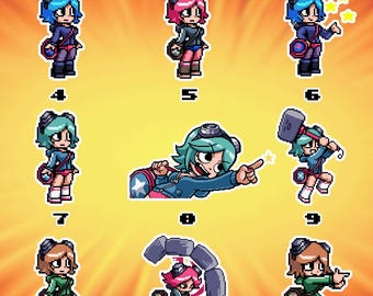 Scott Pilgrim Waterproof Vinyl Stickers Set 3