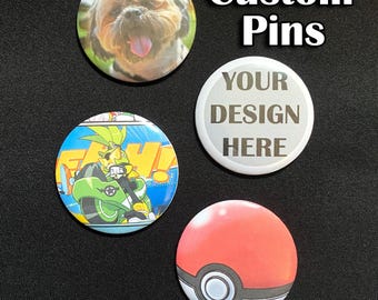 Custom Make Your Own Pin With Holographic Options