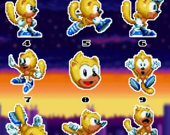 Retro Sonic Waterproof Vinyl Stickers Set 5