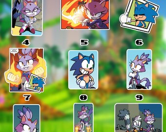 Sonic IDW Comic Waterproof Vinyl Sticker Set 2