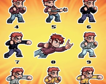 Scott Pilgrim Waterproof Vinyl Stickers Set 6