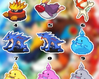 Megaman Waterproof Vinyl Stickers Set 11