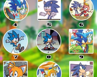 Sonic IDW Comic Waterproof Vinyl Sticker Set 1