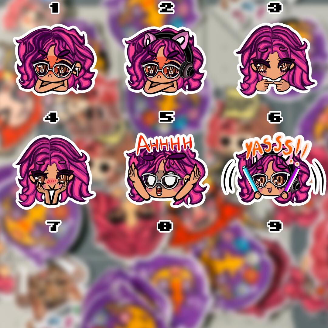Yasi Chibi Waterproof Vinyl Sticker Set 2 - Etsy