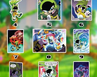 Sonic IDW Comic Waterproof Vinyl Sticker Set 5