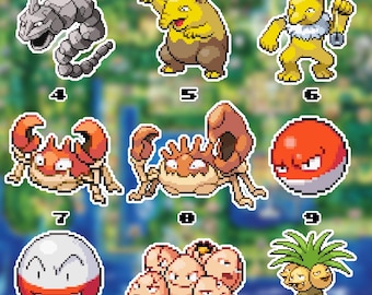 Pkmn Waterproof Vinyl Stickers Set 12