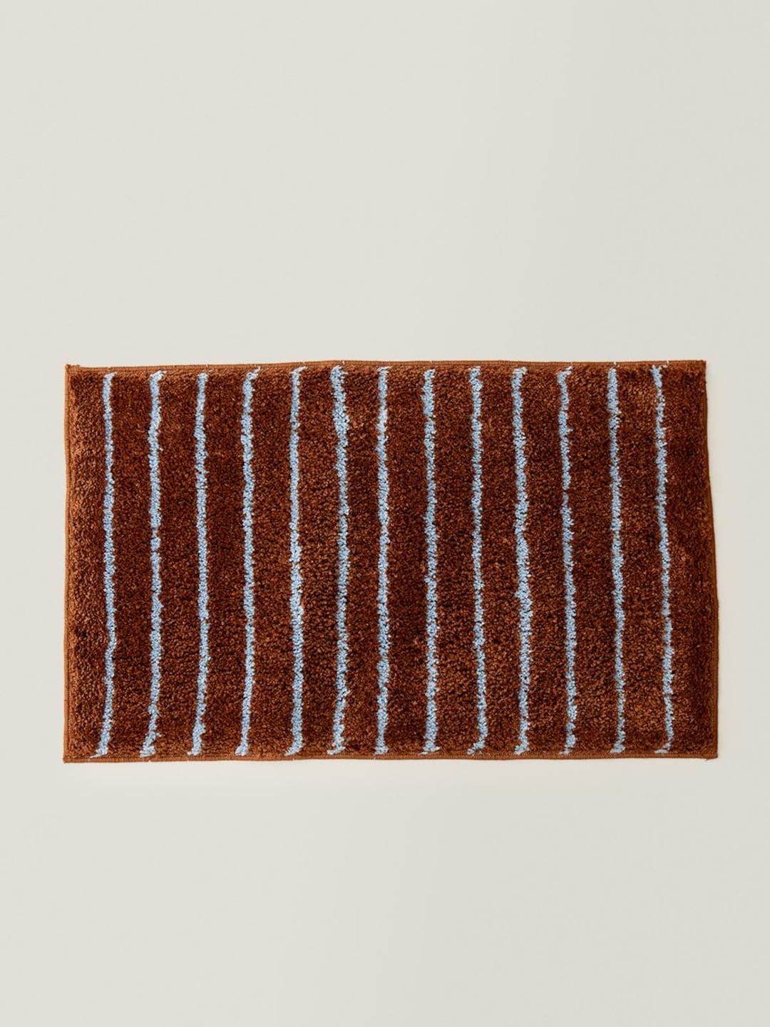 Caramel Brown Striped Rug, Rustic Bedside Runner(29.53x17.72in ...