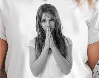 Välkommen x Britney debutalbumomslag t-shirt, unisex t-shirt Oops I Did It Again, Mother's Milk Britney t-shirt, The Boys MM, vintagedesign, Y2K