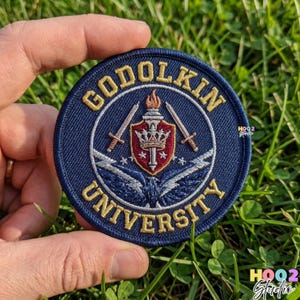 Godolkin University Embroidered Patch, Gen V The Boys Superhero School Iron On Badge, Vought International Supe Cosplay Gift