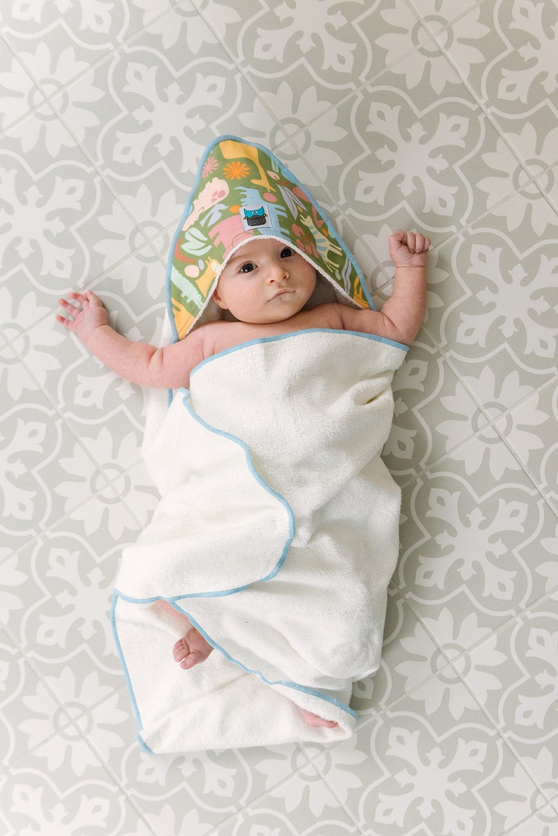 Bamboo Hooded Towel Baby Hooded Towel Gender Neutral Baby Etsy