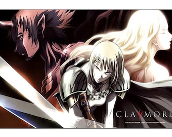 Claymore Anime grote muismat/TCG-speelmat (formaat 24"x14") inch