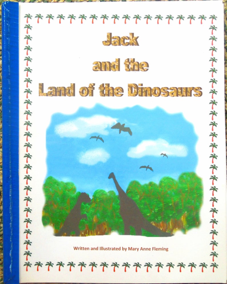 Personalized / Photo Dinosaur Storybook .....The Land of the Dinosaurs image 1