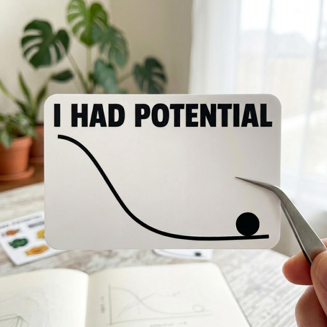 I Had Potential Alien Sticker – Sci-fi Physics Joke Decal for Nerd ...