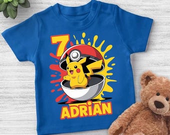 Custom Birthday Boy Shirt Anime Monster Family Matching Tee Gift For Five Year Old
