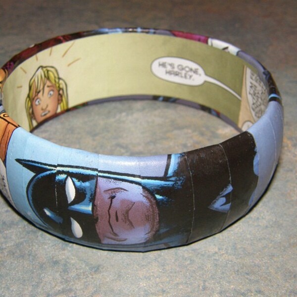 Batman, Joker, and Harley Quinn Comic Book Bracelet