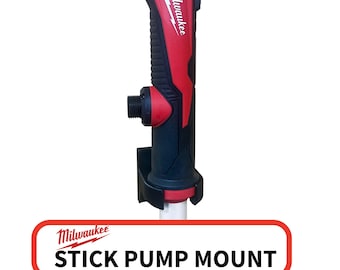 Milwaukee M12 Stick Pump Wall Mount, 3D Printed Tool Storage Organizer