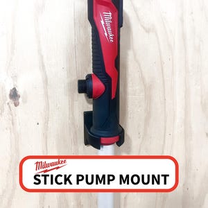 Milwaukee M12 Stick Pump Wall Mount, 3D Printed Tool Storage Organizer