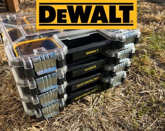 DEWALT Pro Organizer Labels | Custom Handle Badge for DWST14925 & DWST14825 | Tool Box Label | Dewalt Organizer Label | 3D Printed