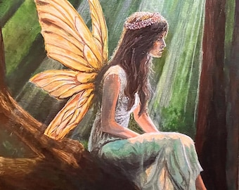 Golden Winged Forest Fae