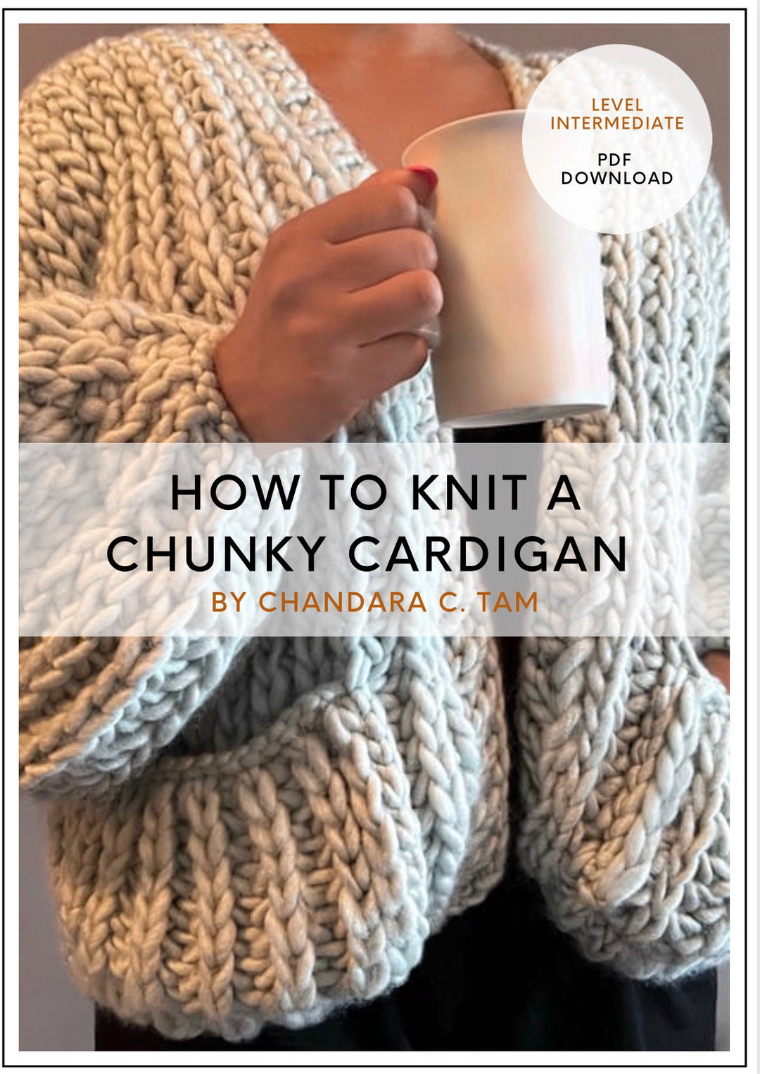 How to Knit a Chunky Cardigan Etsy