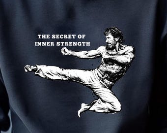 Chuck Norris Shirt – Martial Arts Legend – Inner Strength Graphic Hoodie