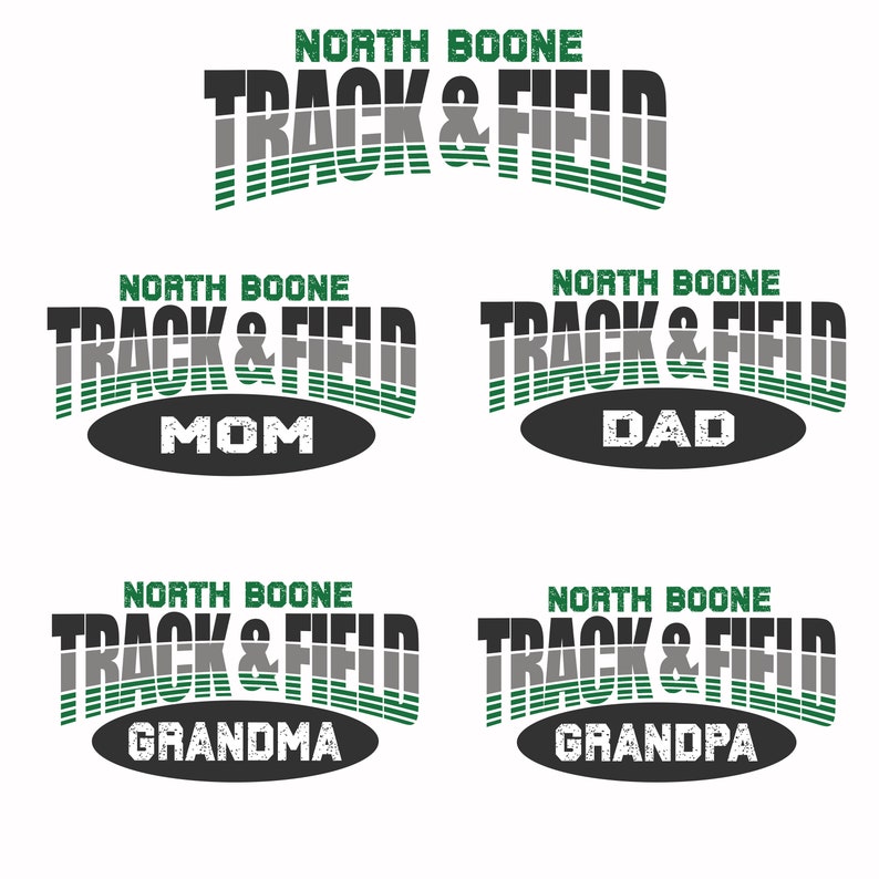 Track and Field Personalized T Shirt or Sweatshirt School Mascot Mom Dad Grandma Grandpa image 4