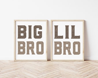 Big Bro Little Bro Digital Download Printable