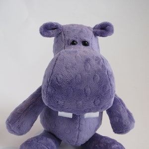 Hippo Stuffed Animal Sewing PATTERN - Instant Digital Download