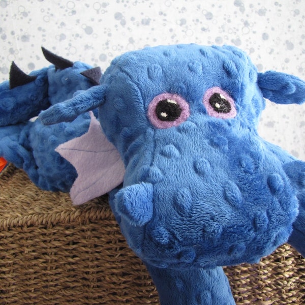 Plush Dragon HEATING PAD Sewing Pattern - Instant Digital Download