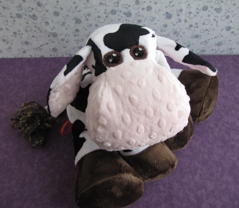 cow stuffed animal sewing pattern etsy