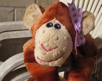 Monkey STUFFED ANIMAL Sewing Pattern - Instant Digital Download