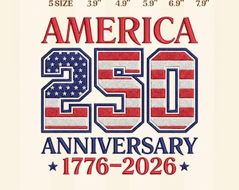 America 250th Anniversary 1776-2026, 4th of July Bundle Png, Statue of Liberty, Embroidery Design, Instant Download Dst Pe