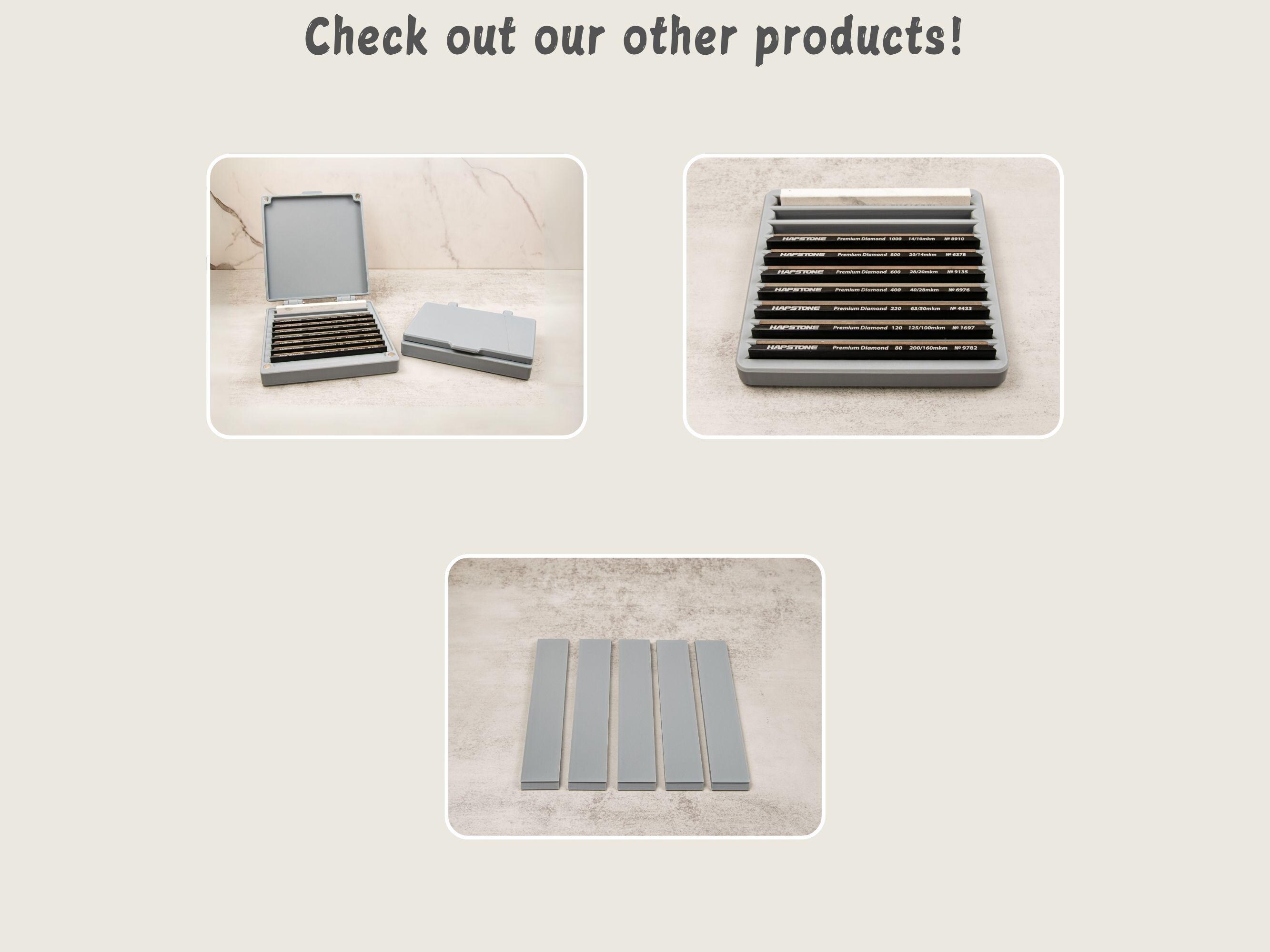 Xarilk Gen 3 Knife Sharpener Organizer Tray With Stone Storage