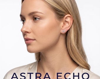 Sterling Silver Screw Back Studs | Dainty Leaf & Dewdrop Earrings | Minimalist Botanical Jewelry | Hypoallergenic Gift