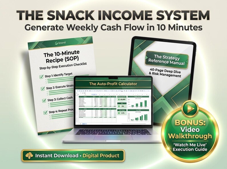 Options Trading Cheat Sheet | Weekly Cash Flow Calculator (digital ...