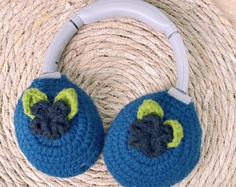 Blueberry Design Sony XM4 Headphone Covers | Crochet Fruit Sony XM5 XM6 Headphone Covers | Handmade Headphone Cover | Cute Headphone Cover