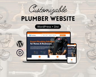 Plumber Website Template WordPress | Divi theme for Plumbing Business Website